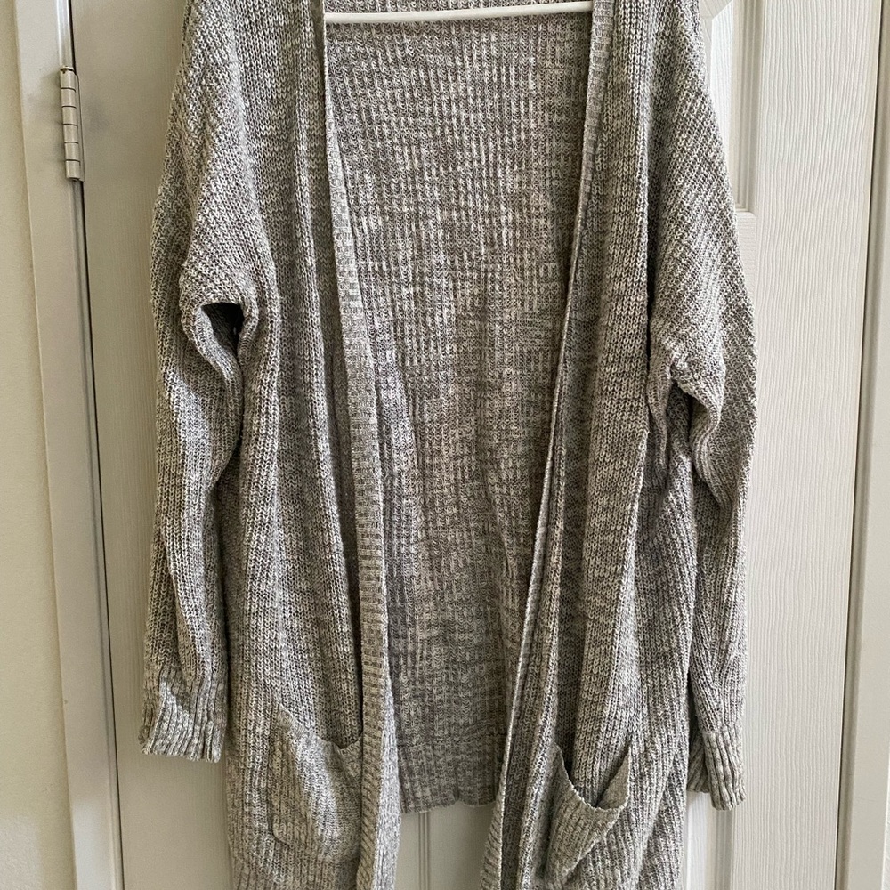 Gray Women's Sweater Cardigan
